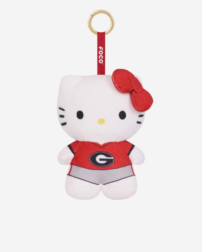 Georgia Bulldogs Plush Hello Kitty® Bag Charm Keychain FOCO - FOCO.com