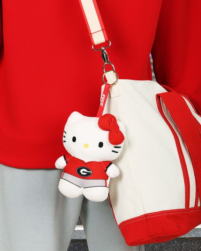 Georgia Bulldogs Plush Hello Kitty® Bag Charm Keychain FOCO - FOCO.com