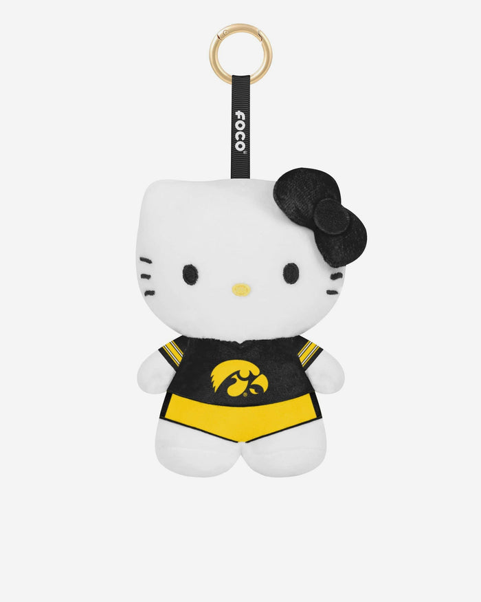 Iowa Hawkeyes Plush Hello Kitty® Bag Charm Keychain FOCO - FOCO.com