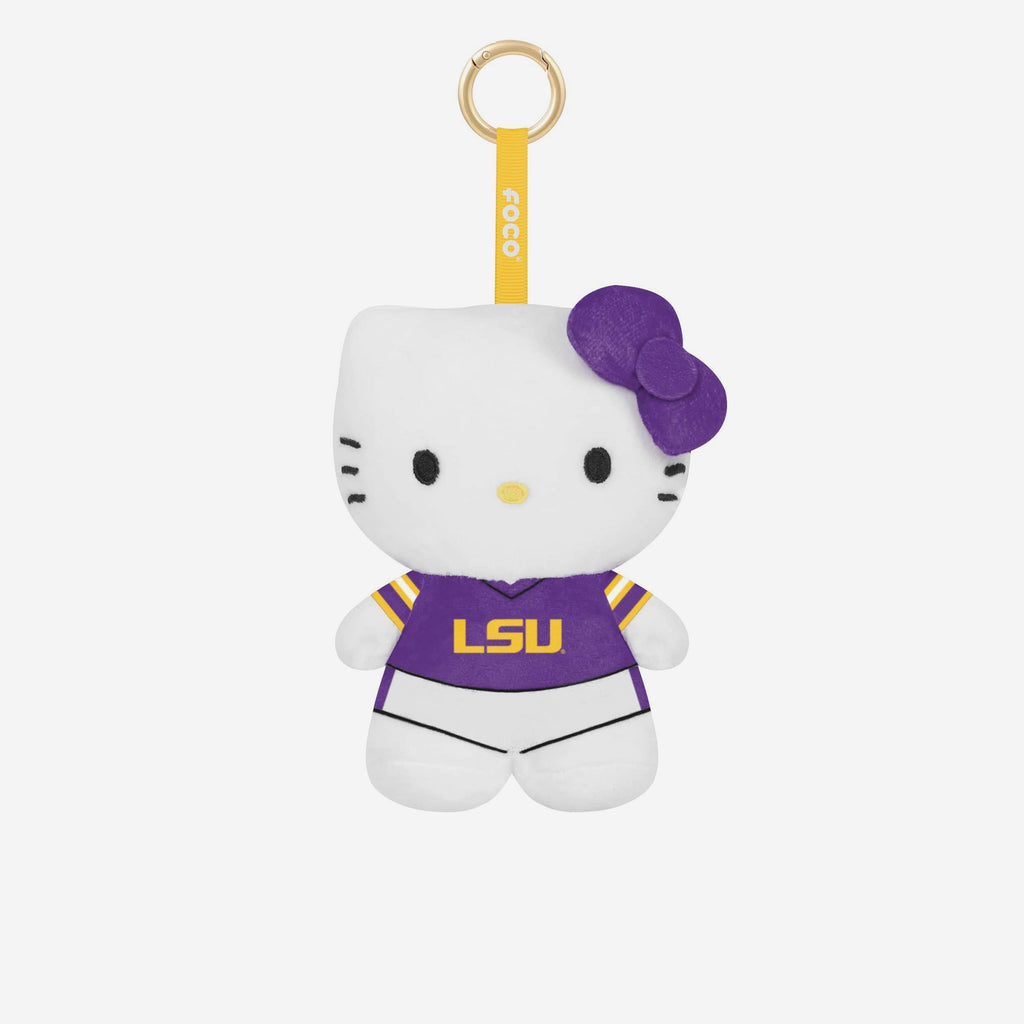 LSU Tigers Plush Hello Kitty® Bag Charm Keychain FOCO - FOCO.com