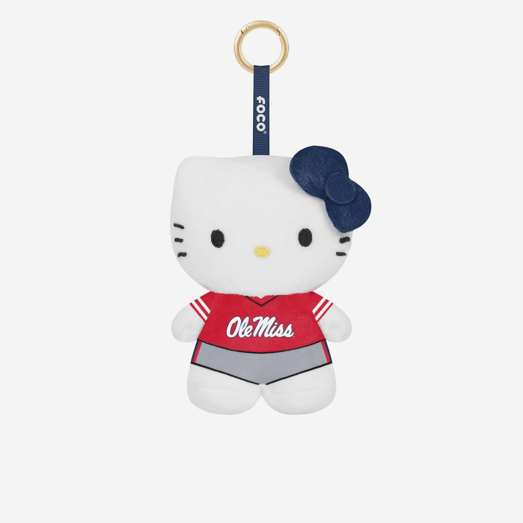 Ole Miss Rebels Plush Hello Kitty® Bag Charm Keychain FOCO - FOCO.com