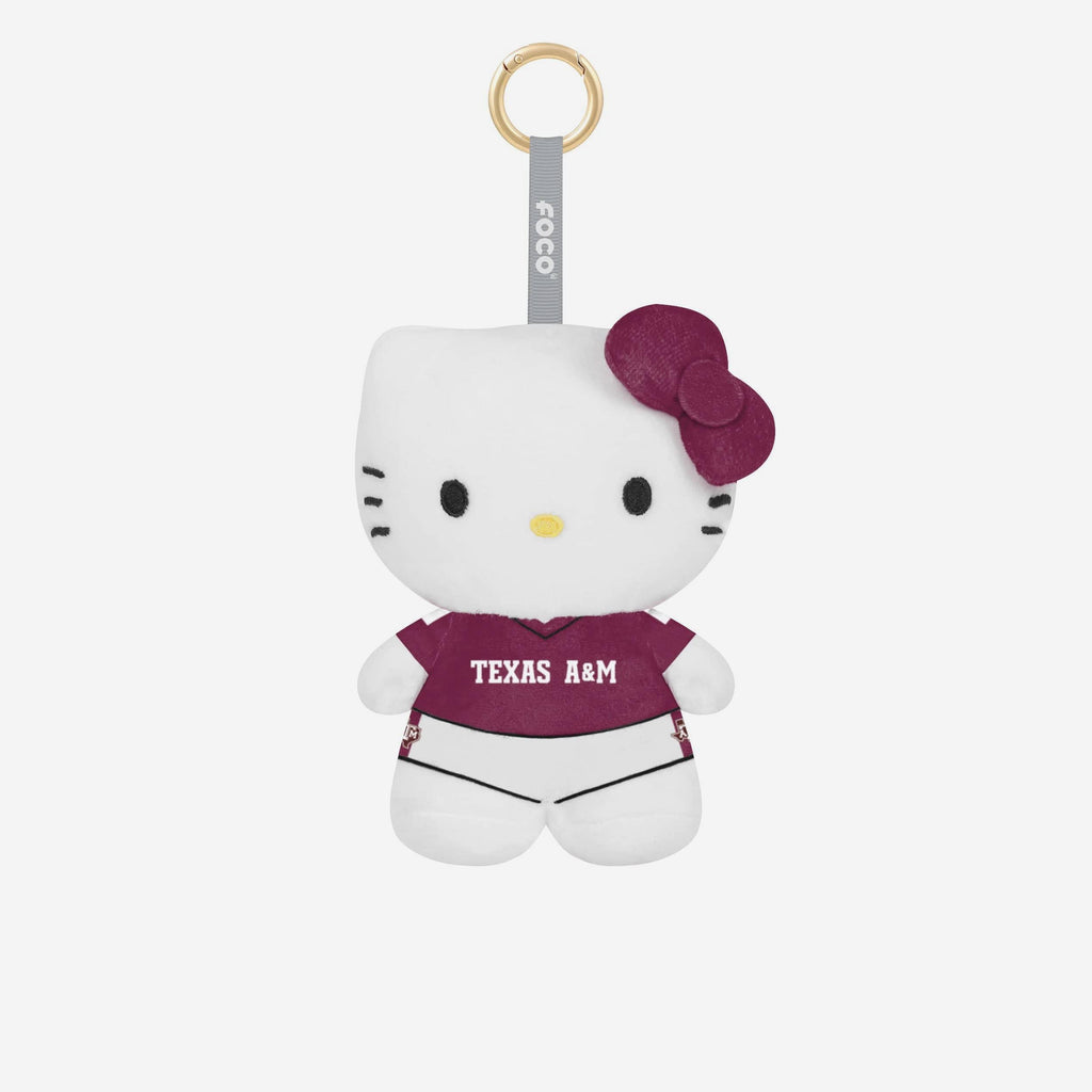 Texas A&M Aggies Plush Hello Kitty® Bag Charm Keychain FOCO - FOCO.com