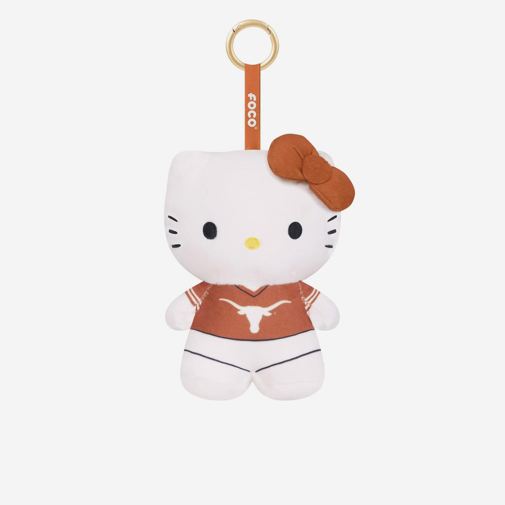 Texas Longhorns Plush Hello Kitty® Bag Charm Keychain FOCO - FOCO.com