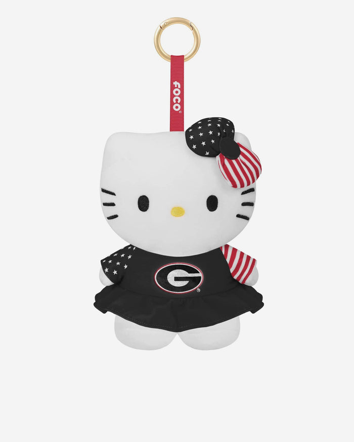Georgia Bulldogs Americana Plush Hello Kitty® Bag Charm Keychain FOCO - FOCO.com