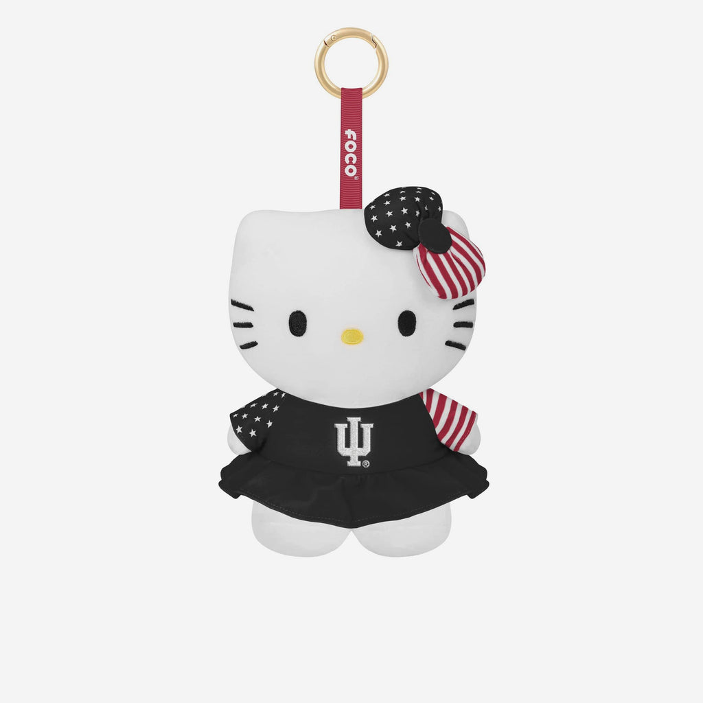 Indiana Hoosiers Americana Plush Hello Kitty® Bag Charm Keychain FOCO - FOCO.com