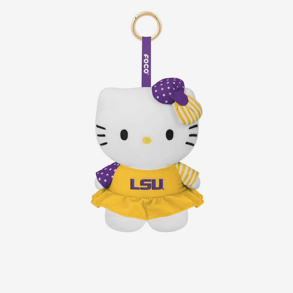 LSU Tigers Americana Plush Hello Kitty® Bag Charm Keychain FOCO - FOCO.com