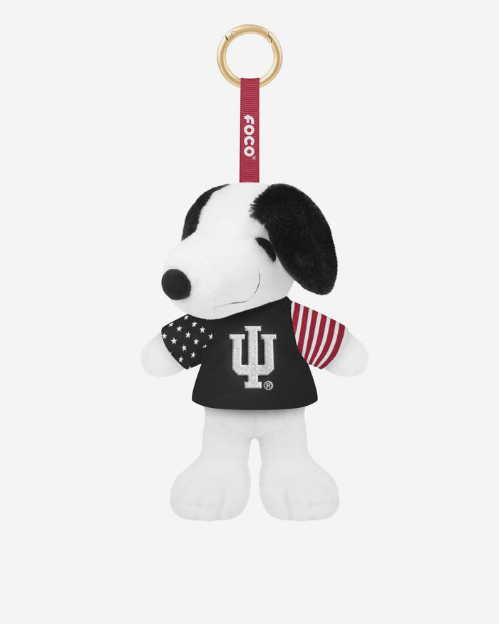 Indiana Hoosiers Americana Plush Snoopy Peanuts Bag Charm Keychain FOCO - FOCO.com