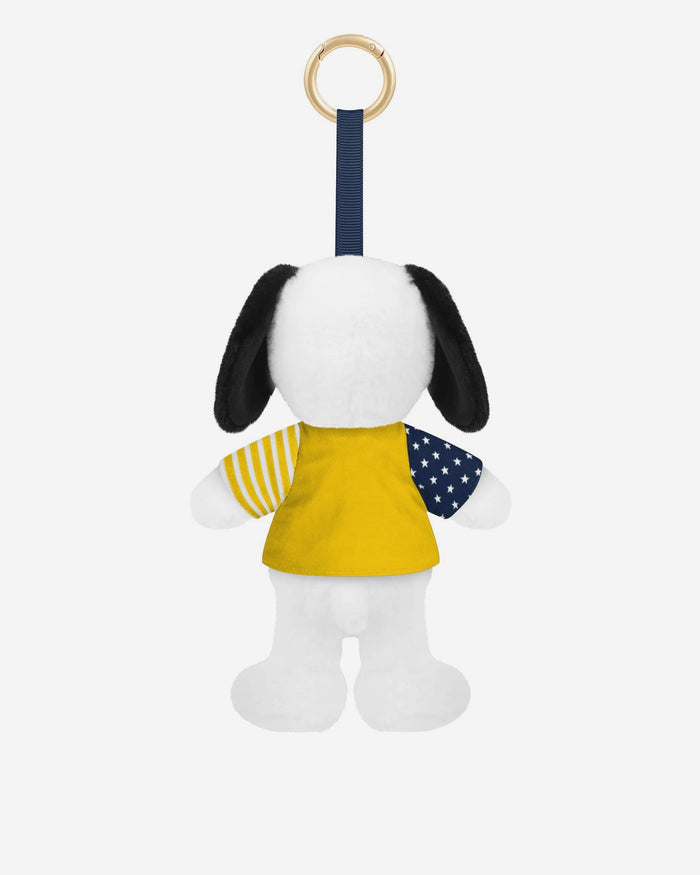 Michigan Wolverines Americana Plush Snoopy Peanuts Bag Charm Keychain FOCO - FOCO.com