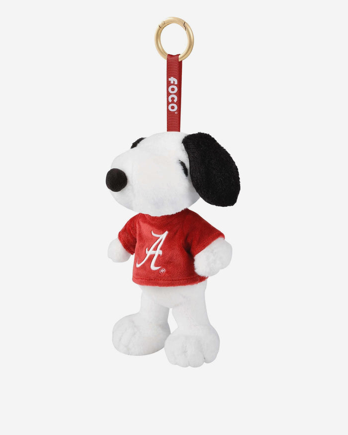Alabama Crimson Tide Plush Snoopy Peanuts Bag Charm Keychain FOCO - FOCO.com