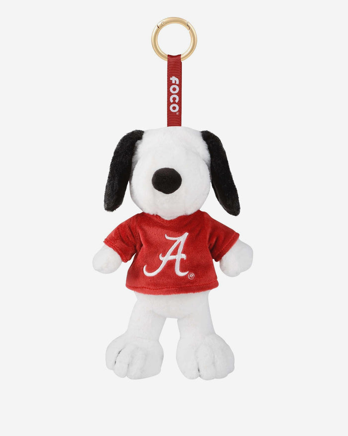 Alabama Crimson Tide Plush Snoopy Peanuts Bag Charm Keychain FOCO - FOCO.com