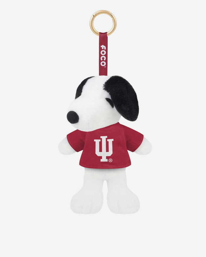 Indiana Hoosiers Plush Snoopy Peanuts Bag Charm Keychain FOCO - FOCO.com