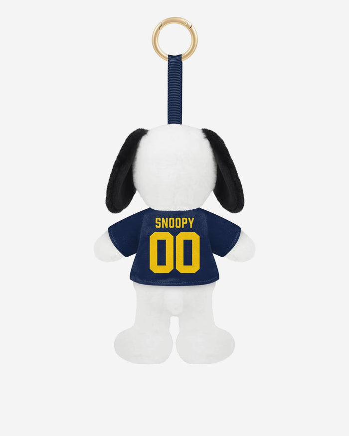 Michigan Wolverines Plush Snoopy Peanuts Bag Charm Keychain FOCO - FOCO.com