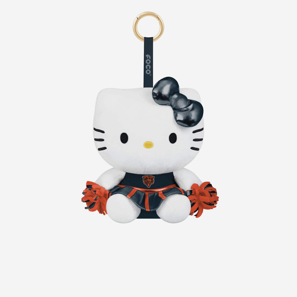 Chicago Bears Plush Hello Kitty® Cheer Outfit Bag Charm Keychain FOCO - FOCO.com