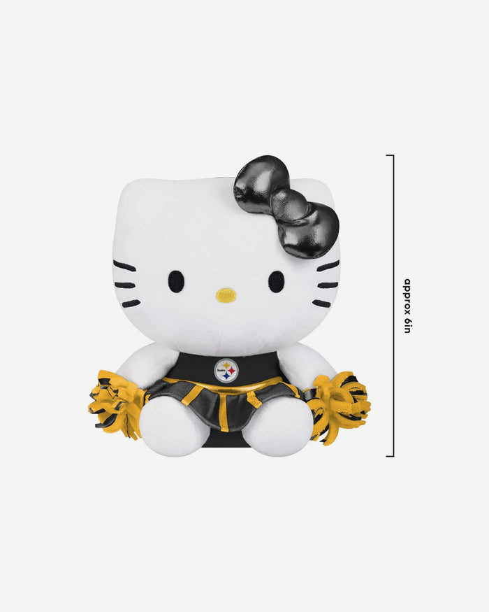 Pittsburgh Steelers Plush Hello Kitty® Cheer Outfit Bag Charm Keychain FOCO - FOCO.com