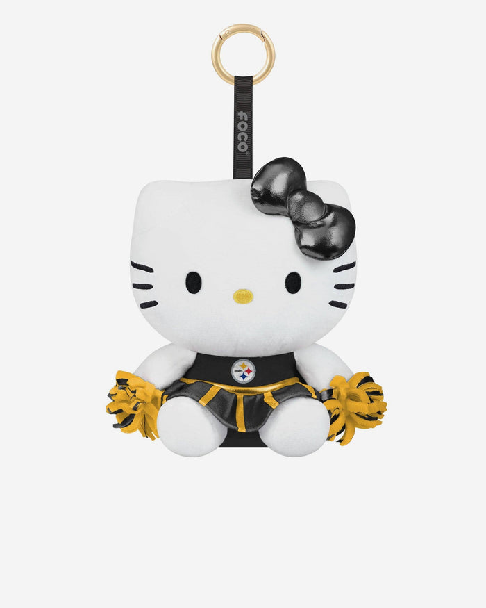 Pittsburgh Steelers Plush Hello Kitty® Cheer Outfit Bag Charm Keychain FOCO - FOCO.com