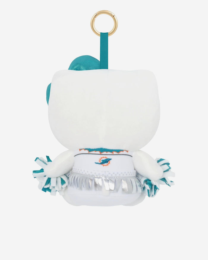 Miami Dolphins Plush Hello Kitty® Cheerleader Bag Charm Keychain FOCO - FOCO.com