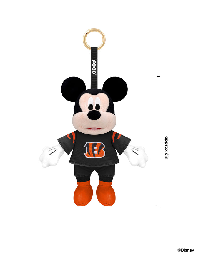 Cincinnati Bengals Disney Mickey Mouse Clip-On Plush FOCO - FOCO.com