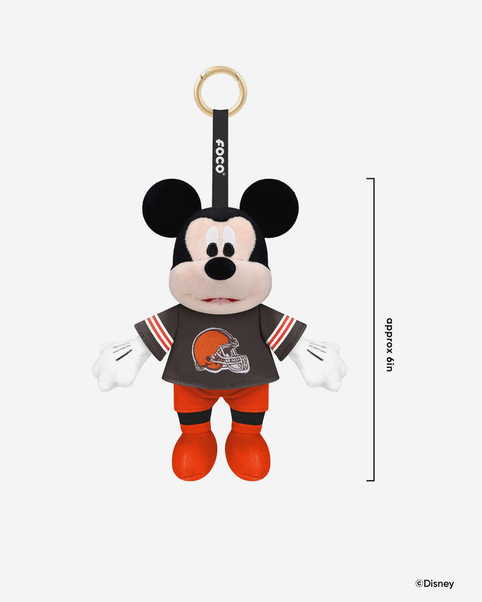 Cleveland Browns Disney Mickey Mouse Clip-On Plush FOCO - FOCO.com