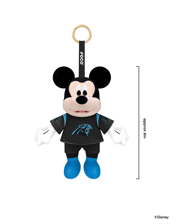 Carolina Panthers Disney Mickey Mouse Clip-On Plush FOCO - FOCO.com