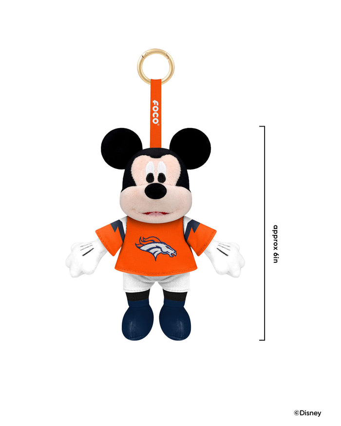 Denver Broncos Disney Mickey Mouse Clip-On Plush FOCO - FOCO.com