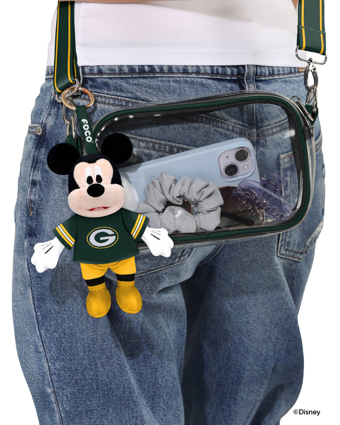 Green Bay Packers Disney Mickey Mouse Clip-On Plush FOCO - FOCO.com