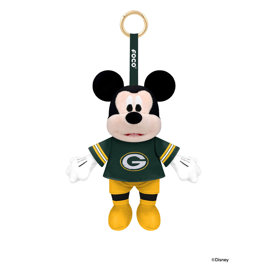 Green Bay Packers Disney Mickey Mouse Clip-On Plush FOCO - FOCO.com