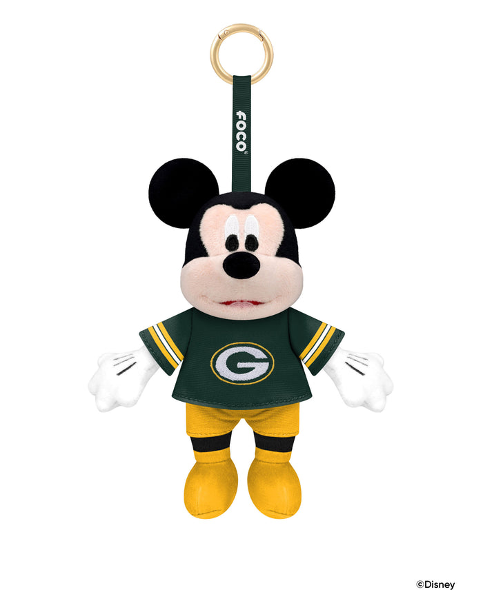 Green Bay Packers Disney Mickey Mouse Clip-On Plush FOCO - FOCO.com