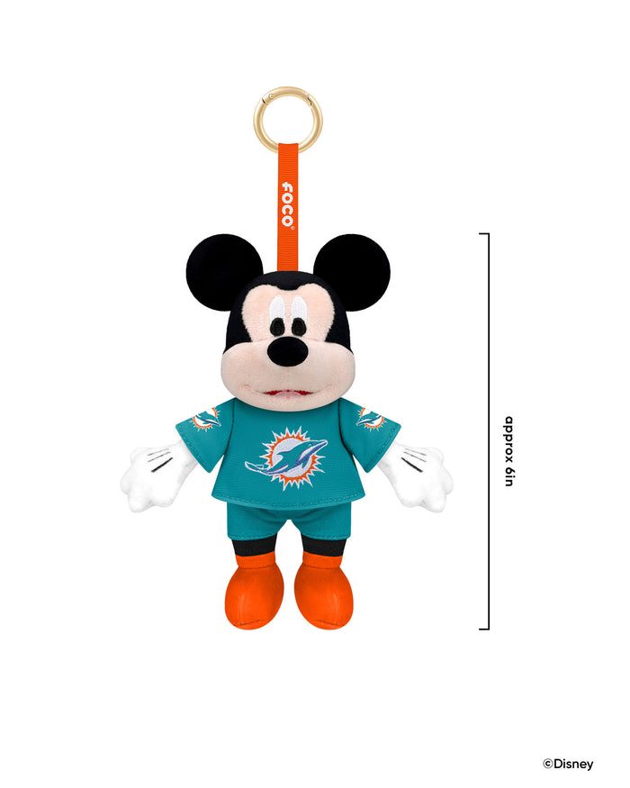 Miami Dolphins Disney Mickey Mouse Clip-On Plush FOCO - FOCO.com