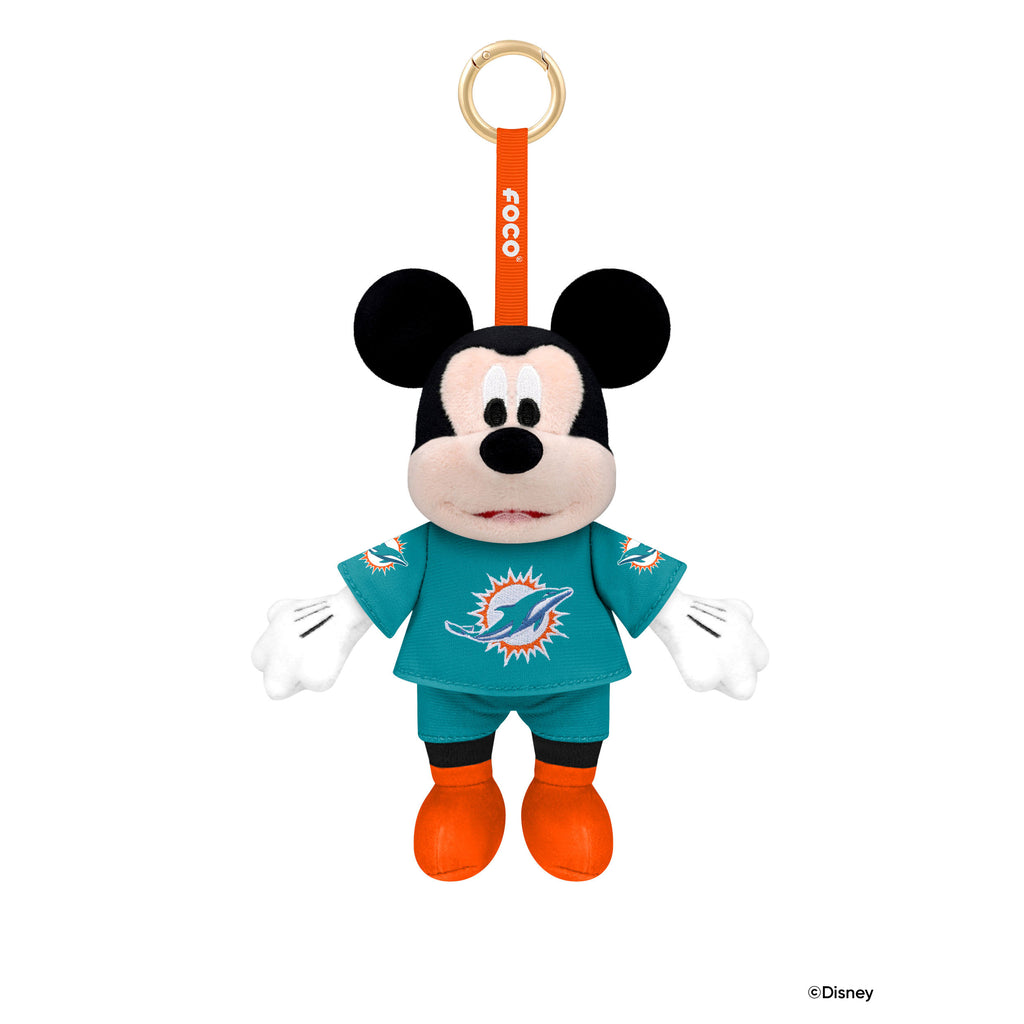 Miami Dolphins Disney Mickey Mouse Clip-On Plush FOCO - FOCO.com
