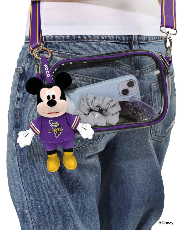 Minnesota Vikings Disney Mickey Mouse Clip-On Plush FOCO - FOCO.com