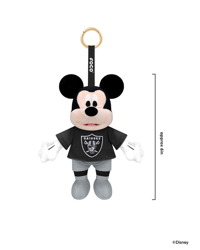 Las Vegas Raiders Disney Mickey Mouse Clip-On Plush FOCO - FOCO.com