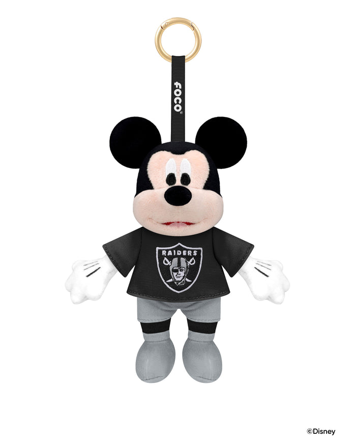 Las Vegas Raiders Disney Mickey Mouse Clip-On Plush FOCO - FOCO.com