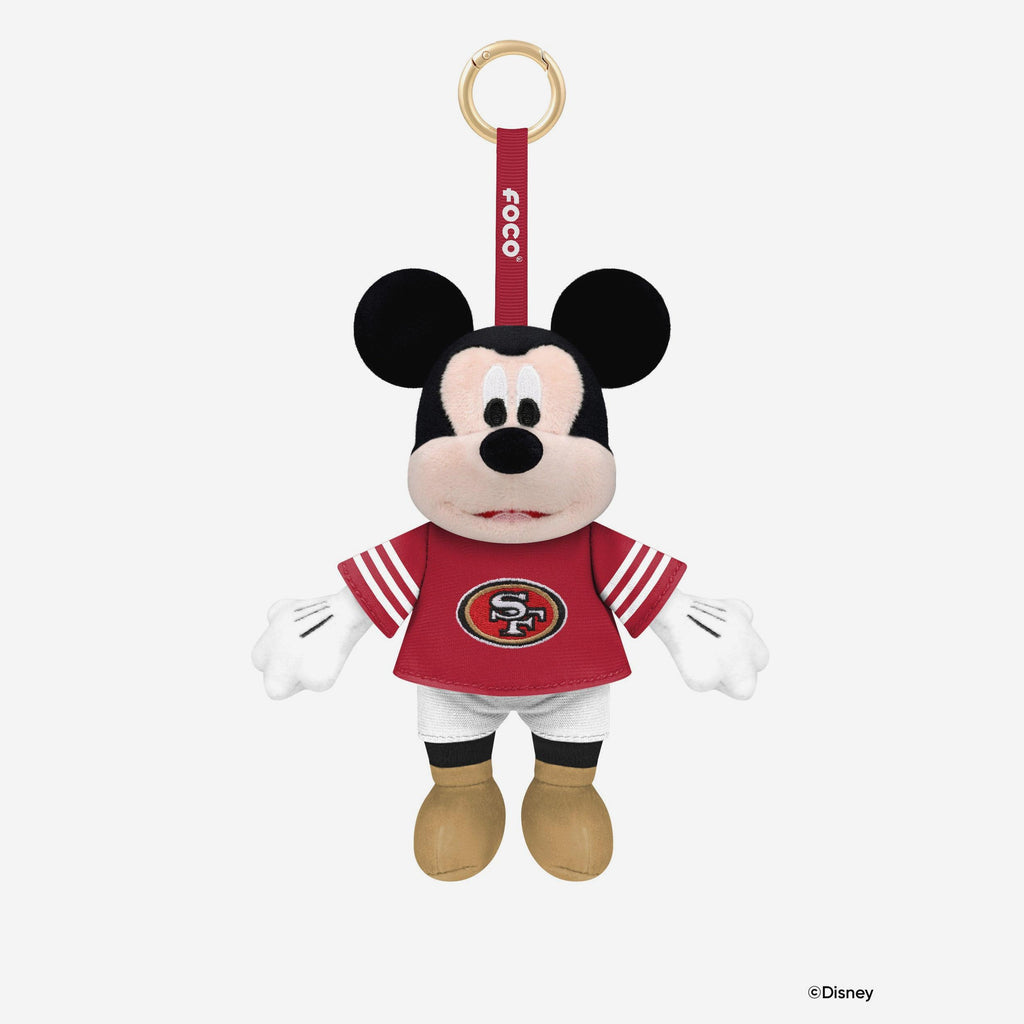 San Francisco 49ers Disney Mickey Mouse Clip-On Plush FOCO - FOCO.com