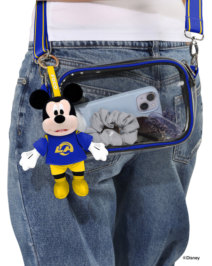 Los Angeles Rams Disney Mickey Mouse Clip-On Plush FOCO - FOCO.com