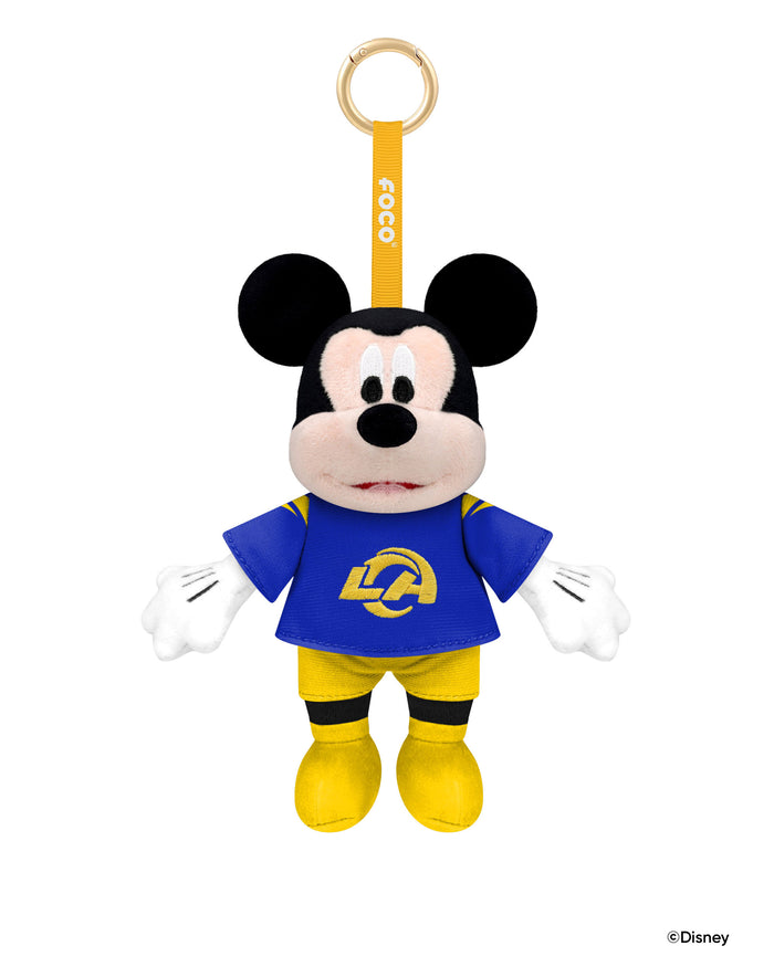 Los Angeles Rams Disney Mickey Mouse Clip-On Plush FOCO - FOCO.com