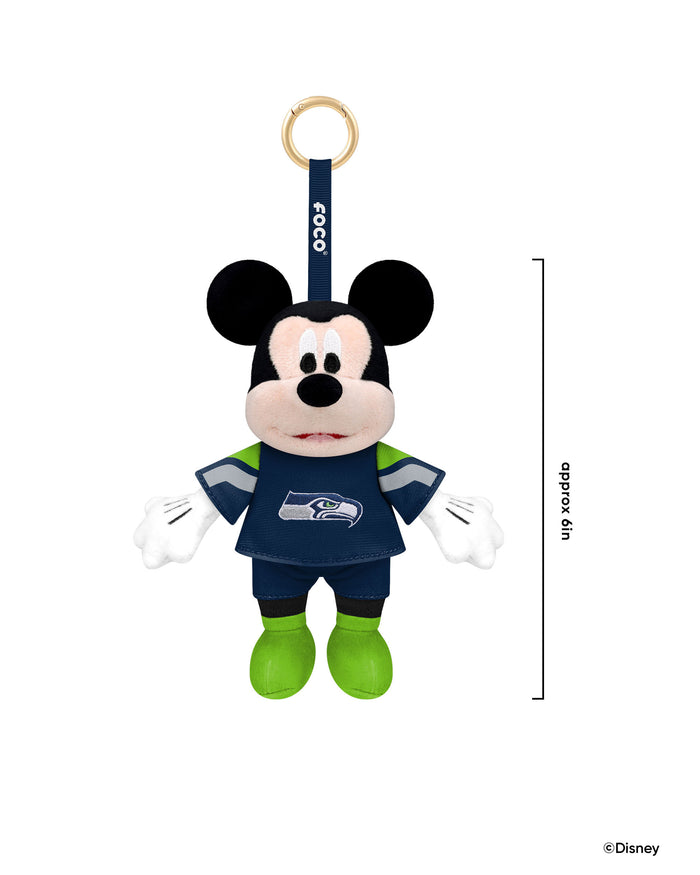 Seattle Seahawks Disney Mickey Mouse Clip-On Plush FOCO - FOCO.com
