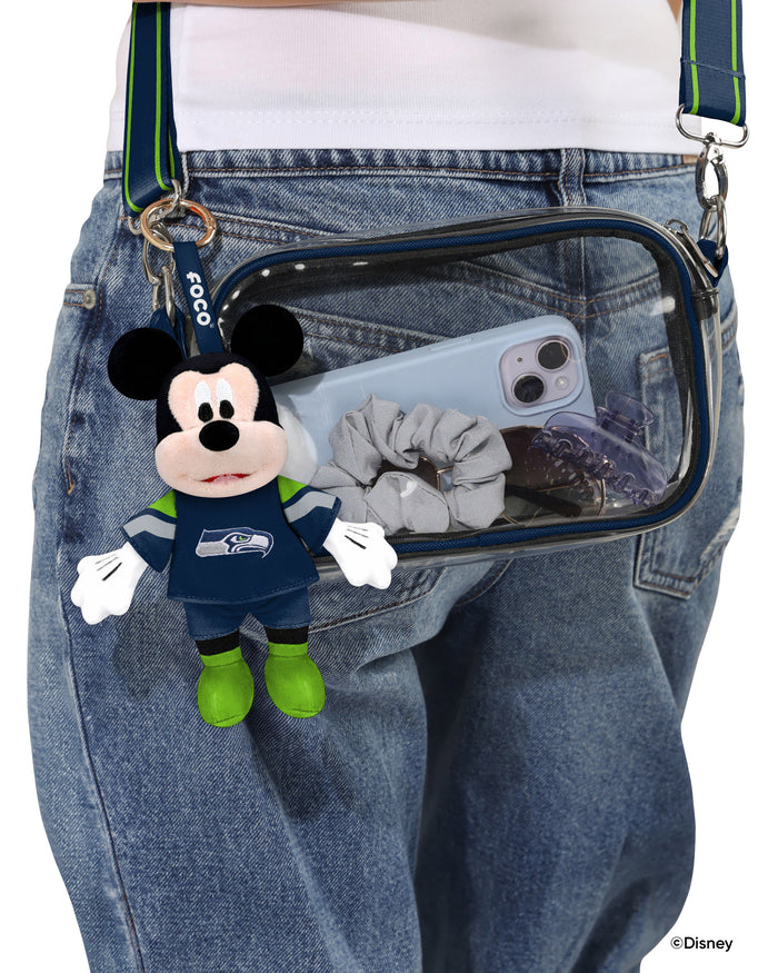 Seattle Seahawks Disney Mickey Mouse Clip-On Plush FOCO - FOCO.com