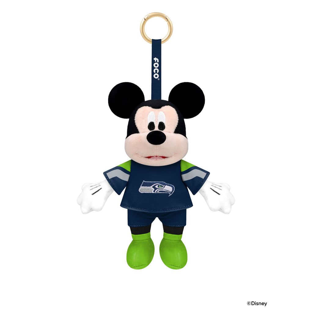 Seattle Seahawks Disney Mickey Mouse Clip-On Plush FOCO - FOCO.com