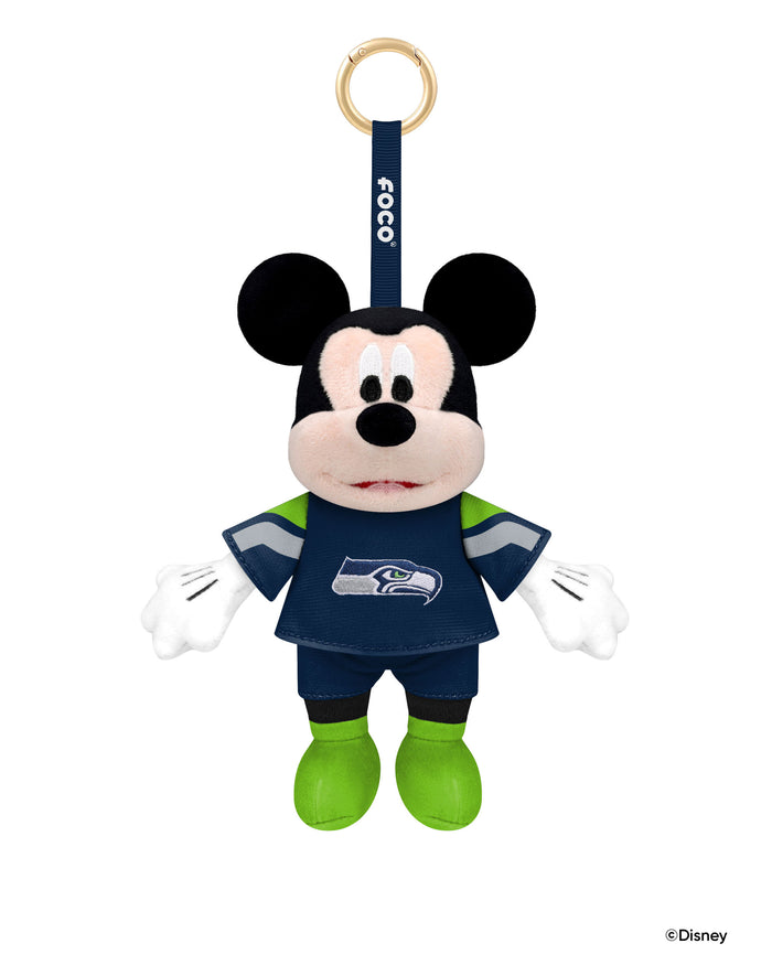 Seattle Seahawks Disney Mickey Mouse Clip-On Plush FOCO - FOCO.com