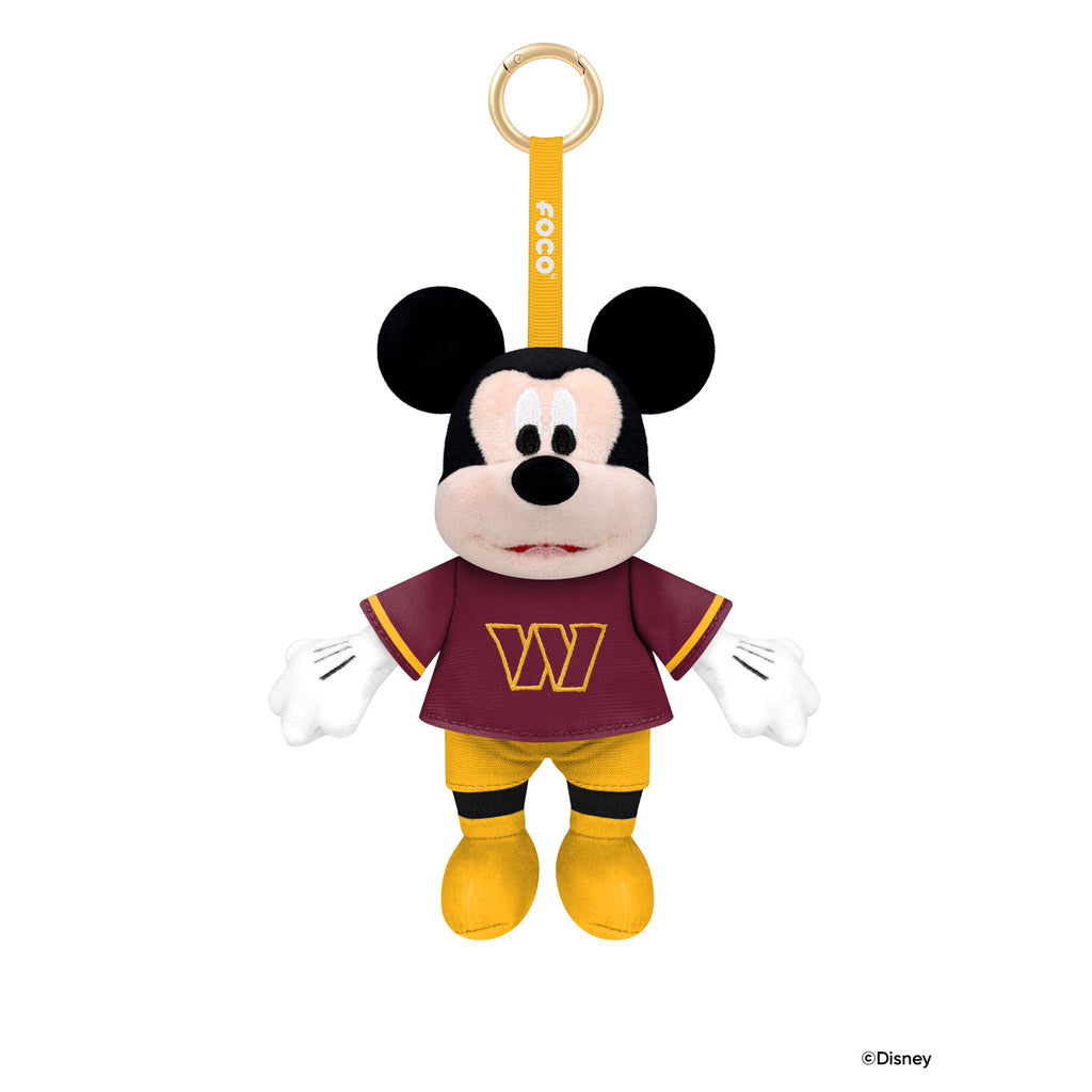 Washington Commanders Disney Mickey Mouse Clip-On Plush FOCO - FOCO.com
