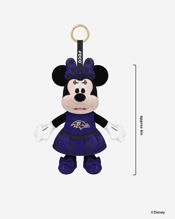 Baltimore Ravens Disney Minnie Mouse Clip-On Plush FOCO - FOCO.com