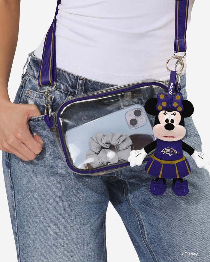 Baltimore Ravens Disney Minnie Mouse Clip-On Plush FOCO - FOCO.com