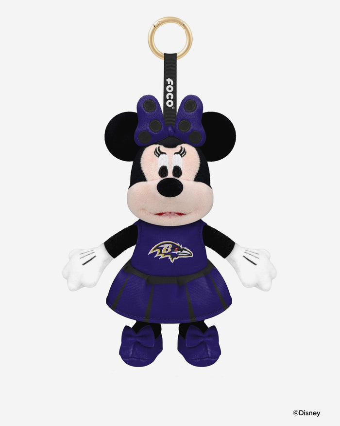 Baltimore Ravens Disney Minnie Mouse Clip-On Plush FOCO - FOCO.com