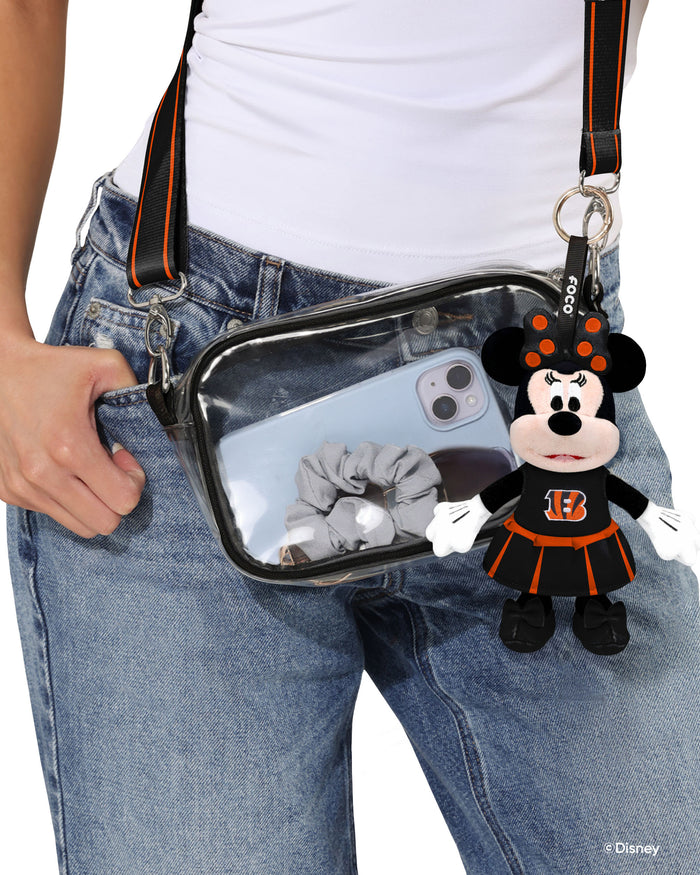 Cincinnati Bengals Disney Minnie Mouse Clip-On Plush FOCO - FOCO.com