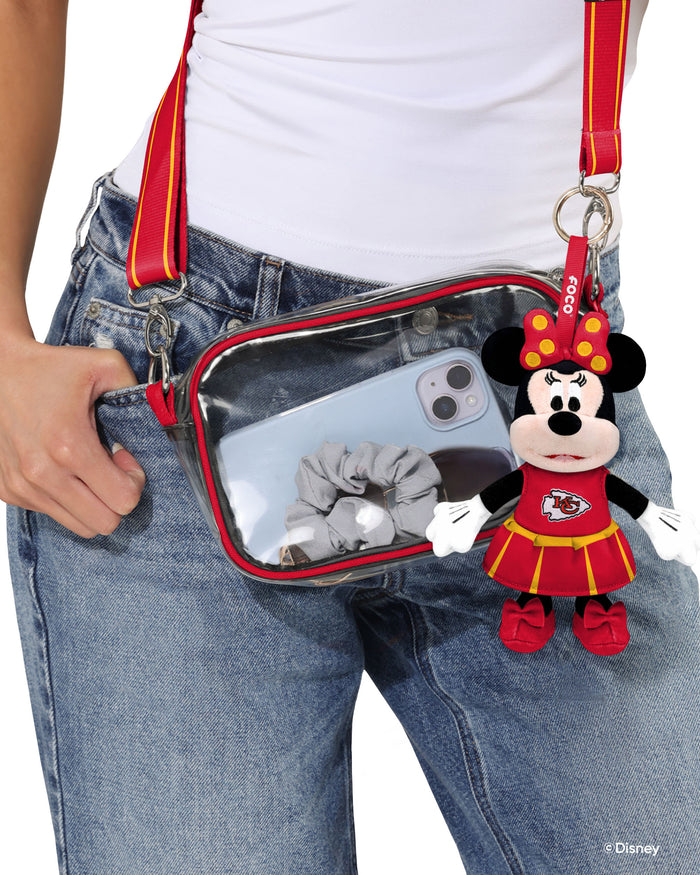 Kansas City Chiefs Disney Minnie Mouse Clip-On Plush FOCO - FOCO.com