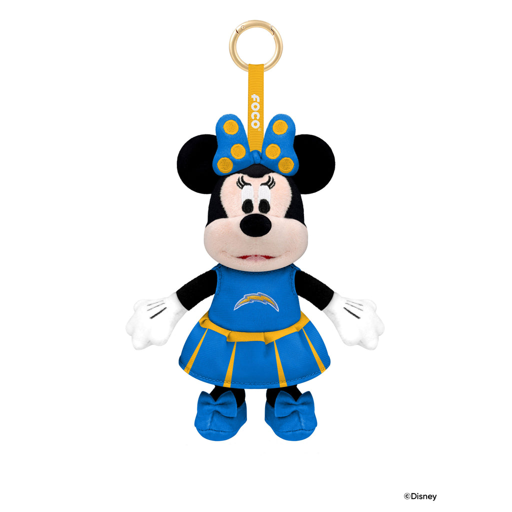 Los Angeles Chargers Disney Minnie Mouse Clip-On Plush FOCO - FOCO.com
