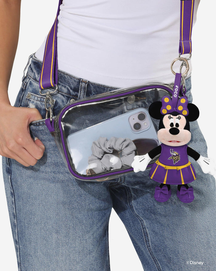 Minnesota Vikings Disney Minnie Mouse Clip-On Plush FOCO - FOCO.com