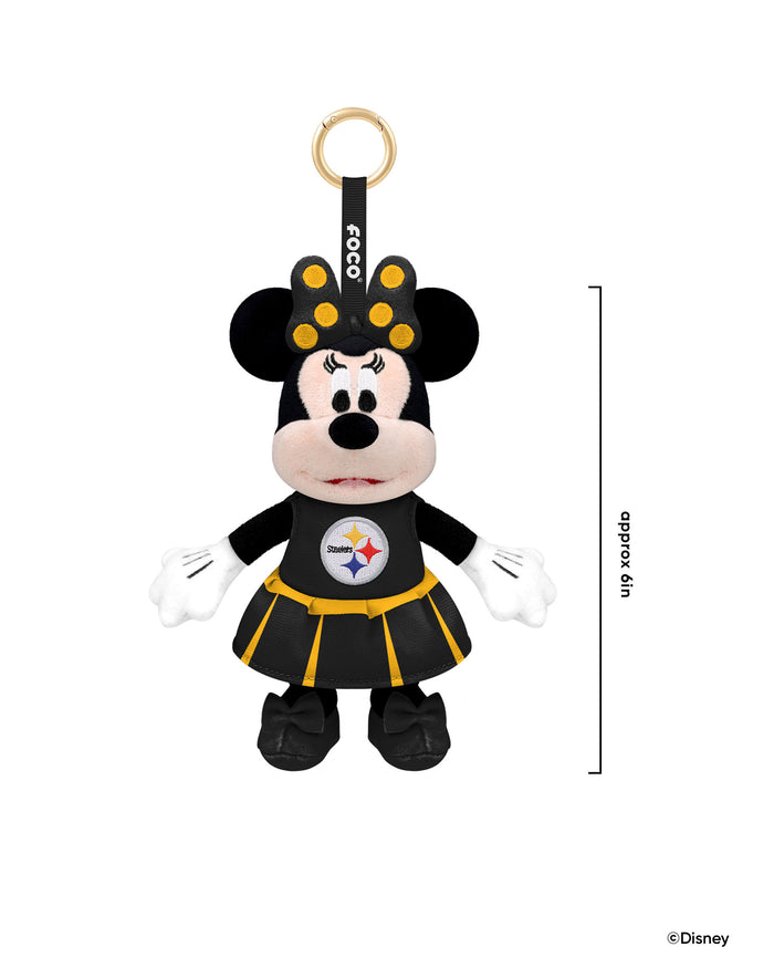 Pittsburgh Steelers Disney Minnie Mouse Clip-On Plush FOCO - FOCO.com