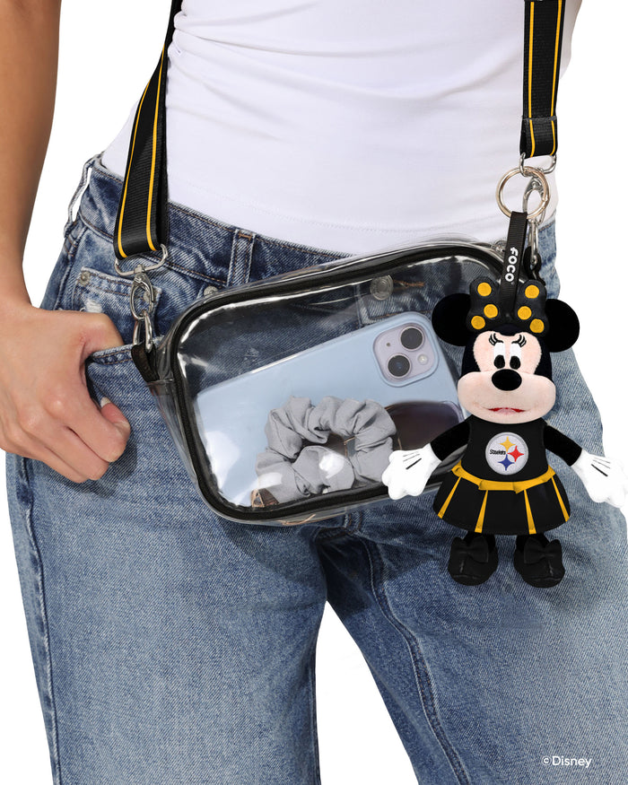 Pittsburgh Steelers Disney Minnie Mouse Clip-On Plush FOCO - FOCO.com