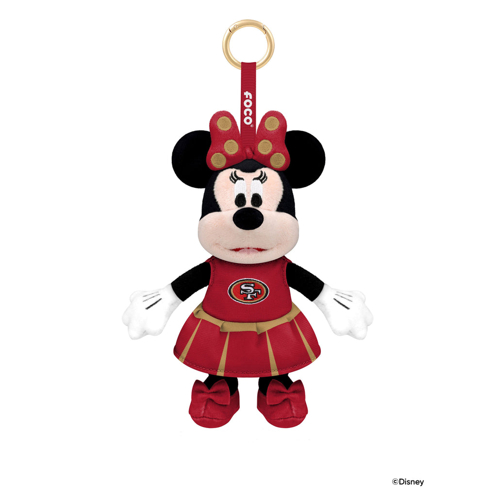 San Francisco 49ers Disney Minnie Mouse Clip-On Plush FOCO - FOCO.com